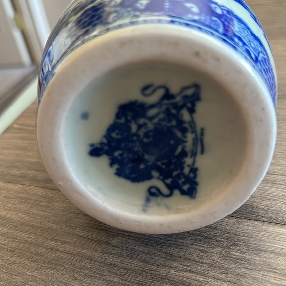 Victoria Ware Ironstone Blue Flow Transfer Ware Pitcher - Picture 5 of 6